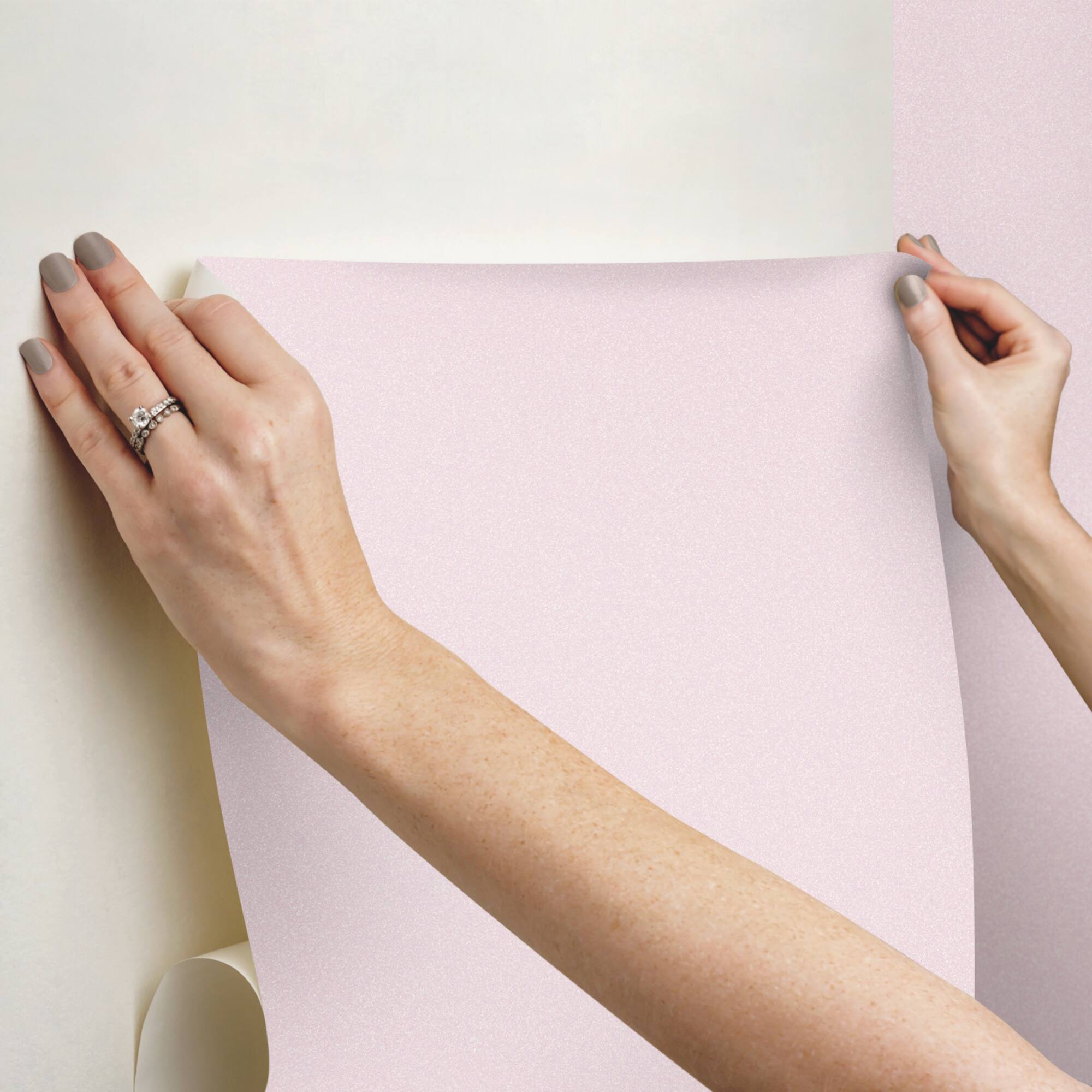 RoomMates Pink Glitter Peel & Stick Wallpaper